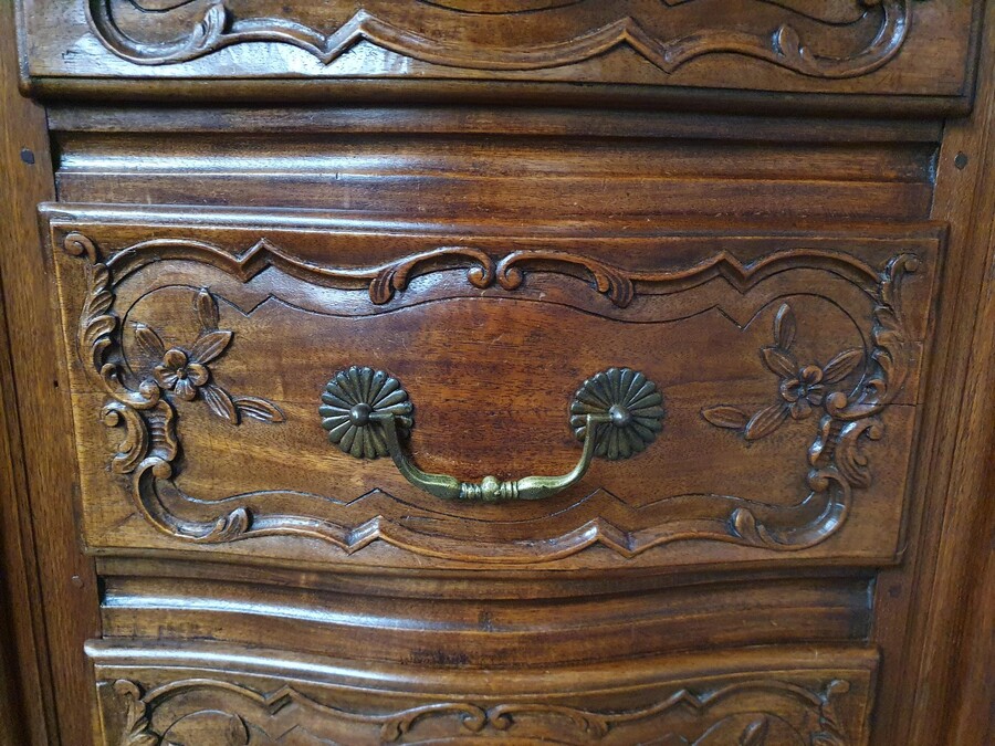 Louis XV (Country French) Vitrine (Display Cabinet)