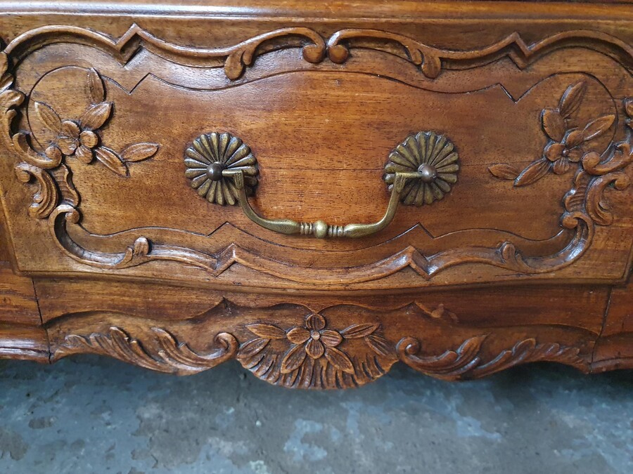 Louis XV (Country French) Vitrine (Display Cabinet)