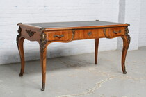 Desk (writing table) Louis XV France Rosewood/Bronze 1920