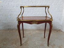 Etagere table Louis XV Belgium Mahogany/Bronze 1890