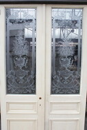 Louis XV Etched glass doors