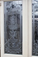 Louis XV Etched glass doors