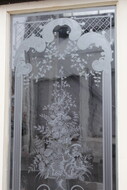 Louis XV Etched glass doors