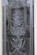 Louis XV Etched glass doors