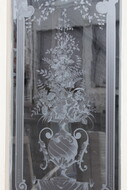 Louis XV Etched glass doors