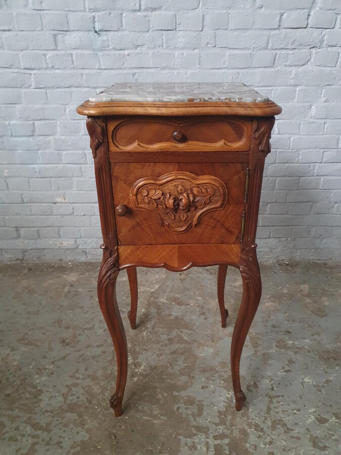 Louis XV Nightstand (marble top)