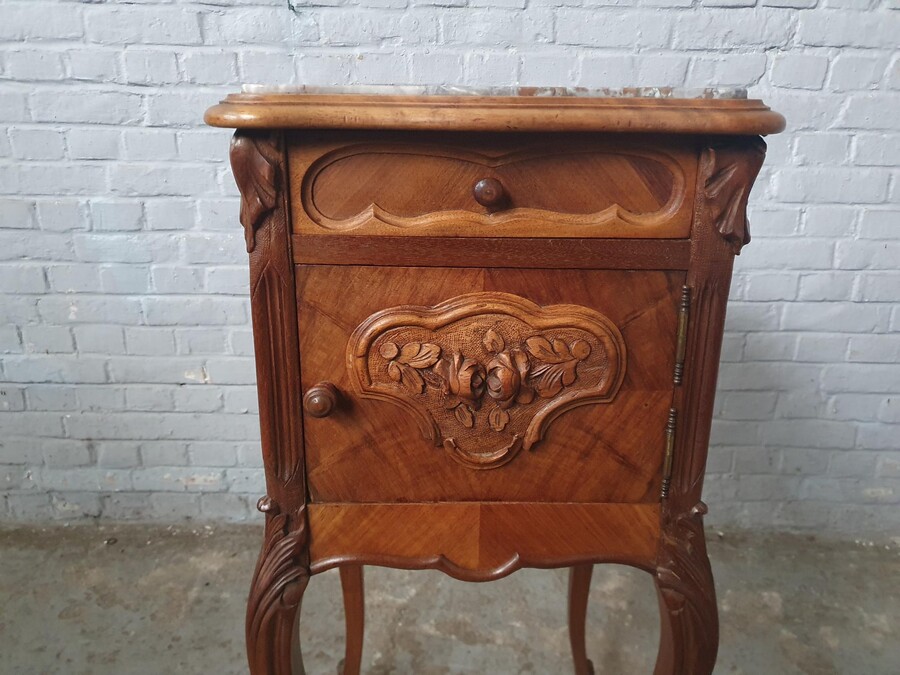 Louis XV Nightstand (marble top)