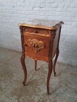 Louis XV Nightstand (marble top)