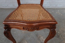 Louis XV Table +  6 chairs