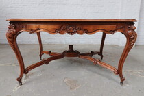 Louis XV Table +  6 chairs