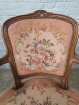 Louis XV (Tapestry) Armchairs (pair)