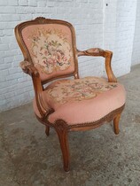 Louis XV (Tapestry) Armchairs (pair)