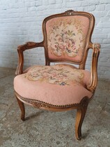 Louis XV (Tapestry) Armchairs (pair)