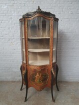 Vitrine (Display Cabinet) Louis XV (Vernis Martin) France (Paris) Rosewood/Bronze 1880