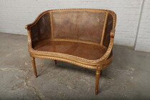 Bench Louis XVI France Walnut (Gilded) 1890