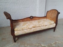 Bench Louis XVI France Walnut 1900
