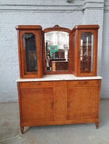 Buffet (marble top) Louis XVI France Walnut 1920