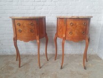 Nightstands (Pair) Louis XVI France Rosewood 1920