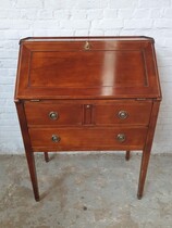 Secretary desk Louis XVI France Mahogany 1950