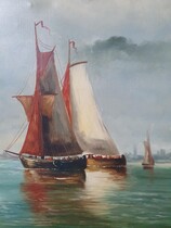 Marine Painting  Large  (Signed)