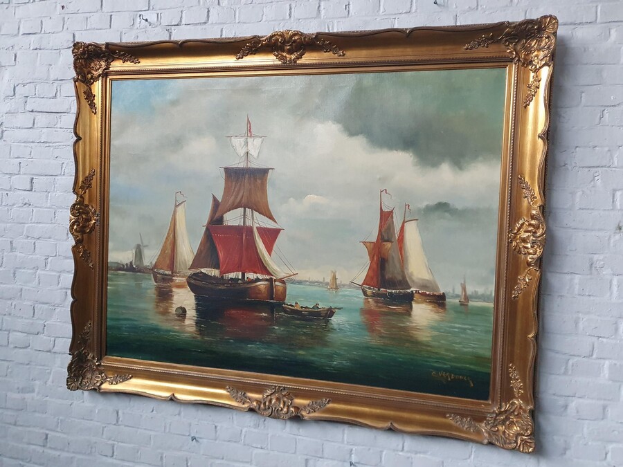 Marine Painting  Large  (Signed)