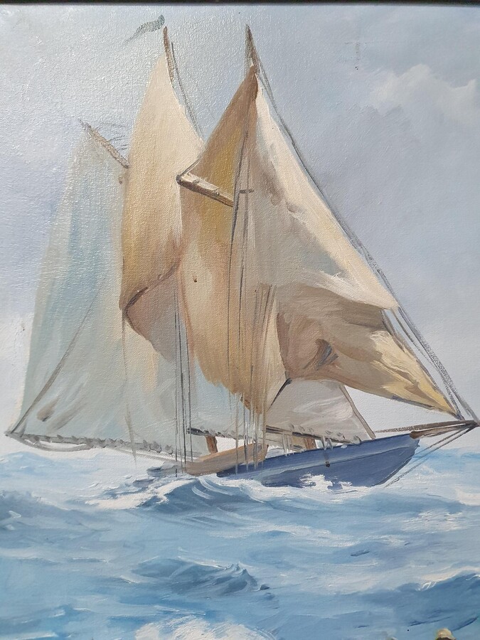 Marine Painting  (Signed)