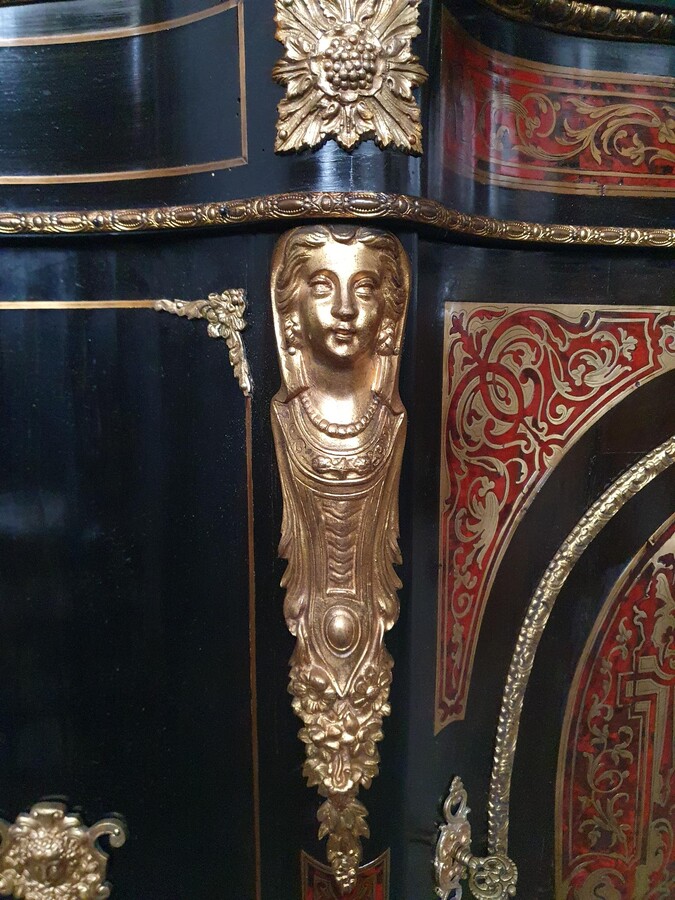 Nap III (Boulle) Cabinet (marble top)