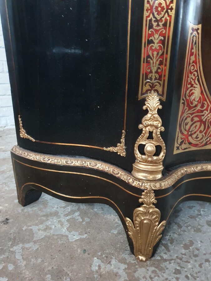 Nap III (Boulle) Cabinet (marble top)