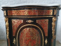 Nap III (Boulle) Cabinet (marble top)