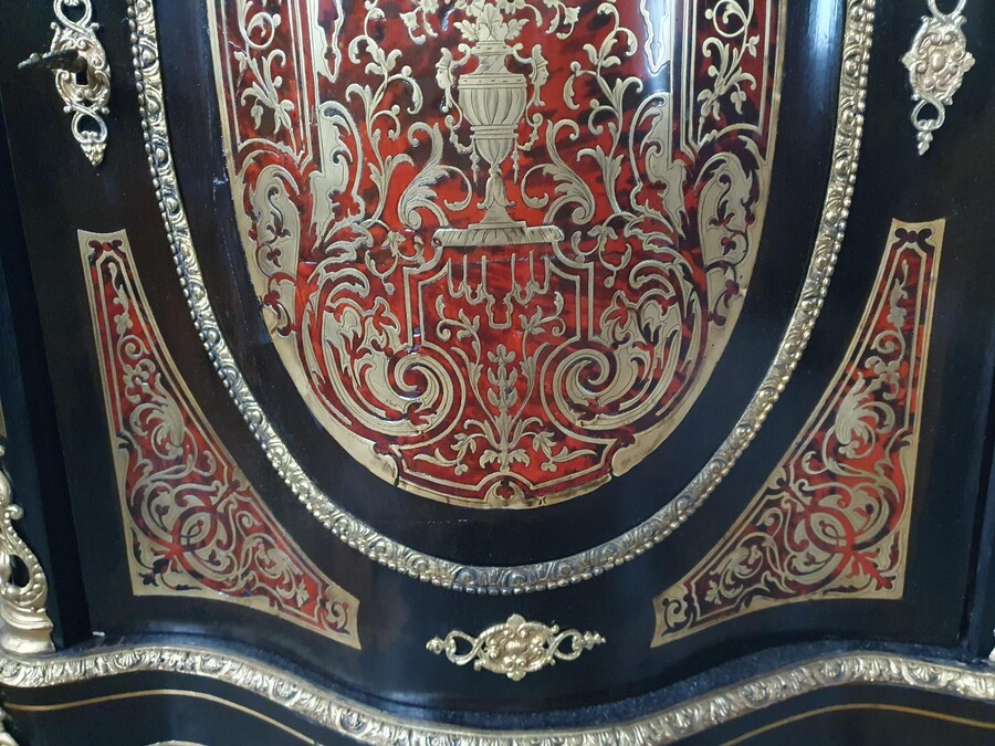 Nap III (Boulle) Cabinet (marble top)