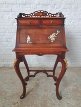 Secretary desk Oriental (by Viardot) France (Paris) Rosewood 1890