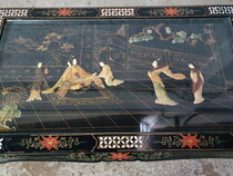 Oriental (Chinese) Coffee Table (Glass top)