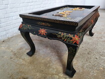 Oriental (Chinese) Coffee Table (Glass top)