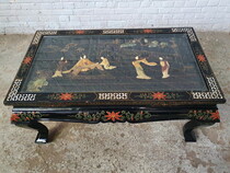 Oriental (Chinese) Coffee Table (Glass top)