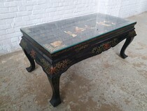 Oriental (Chinese) Coffee Table (Glass top)