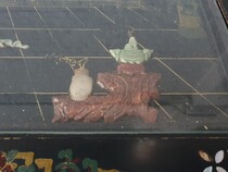 Oriental (Chinese) Coffee Table (Glass top)