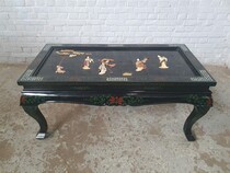 Coffee Table (Glass top) Oriental (Chinese) China Wood/Jade 1960