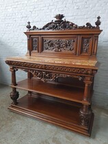 13pcs diningroomset Renaissance France (Paris) Walnut 1880