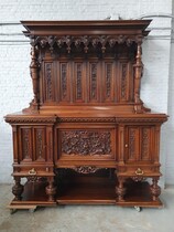13pcs diningroomset Renaissance France (Paris) Walnut 1880
