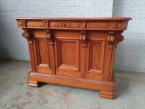 Bar/Counter Renaissance Belgium Pitch Pine 1890