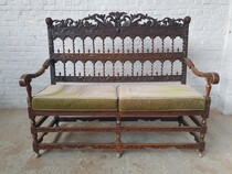 Bench Renaissance France Walnut 1890