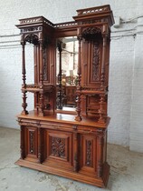 Buffet (cabinet) Renaissance France Walnut 1890