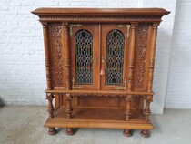 Cabinet Renaissance Belgium Oak 1890