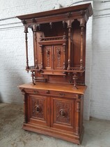 Cabinet (Buffet) Renaissance Belgium Oak 1900