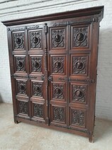Cabinet (large) Renaissance Belgium Oak 1870