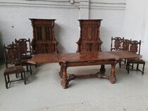 Dinningroomset Renaissance Belgium Oak 1920