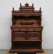 Server (marble top) Renaissance (Henry II) France Walnut (Solid) 1890