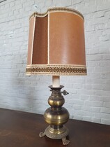 Table lamp Renaissance Belgium Brass 1940