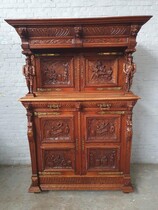 Cabinet (Buffet) Renaissance/Breughel Belgium Oak 1890