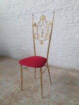 Chair Rococo (Chiavari) Italy Brass 1970